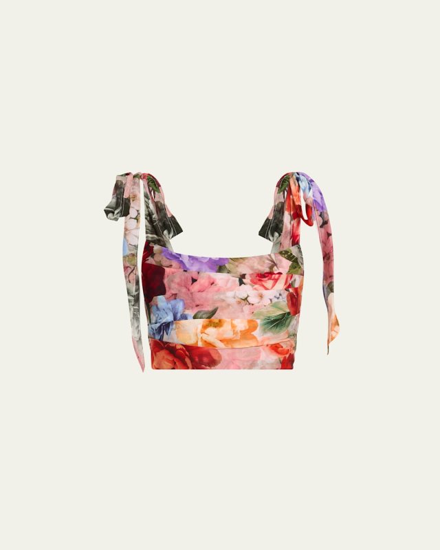 Haven Floral Cropped Blouse